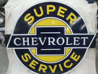Super Chevrolet Porcelain Sign