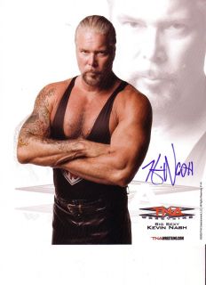 Kevin Nash WWE WCW TNA WWF Auto Promo Autograph Signed Wrestling