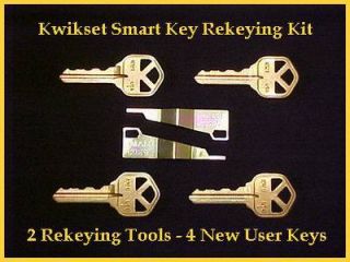Kwikset Smart Key Rekey Kit   2 Rekey Tools   4 Keys   Comes With