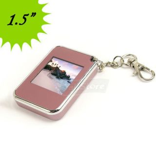 inch LCD Digital Photo Picture Frame with Keychain 8M Pink USB