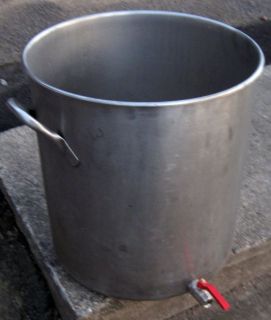 Beer Brew Kettle 15 Gallon Stainless Steel with No Weld Valve Assembly