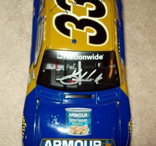 Kevin Harvick 2010 Armour Food 33 Signed Autograph COA Nationwide 1 24