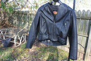  Davidson Kevlar Leather Jacket Womens Medium Motorcycle Scott Parker