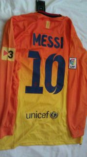Oficial Nike Barcelona Messi Soccer Jersey Long Sleeve 2012