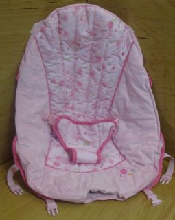 Kids II Bright Starts bouncer cradling Seat cover pad cushion Pink
