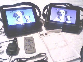 Dual Screen Portable DVD Player Great for Kids in The Car Works Great