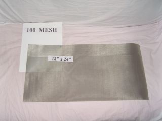 12x24 Pollen Kief KIF 100 Mesh Stainless Steel Screen