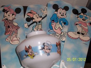 Kids Minnie and Mickey Mouse Ceiling Fan 17 Blades