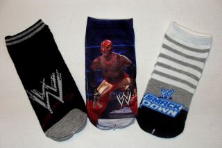 New WWE Socks Rey Misterio 3 Pairs Boys Size 4 6 5