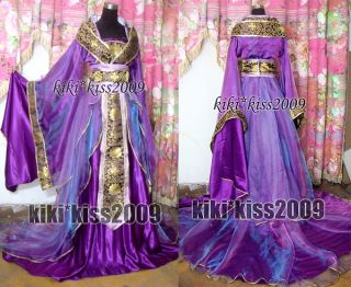 China Kimono Lilac Fairy Purple Dress Cosplay Custom Made Hanfu