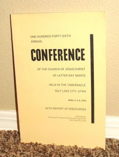 General Conference Report LDS Mormon Church April 1976