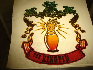 King Pin Bowling Gangsta 1970s Vintage T Shirt Transfer Iron On