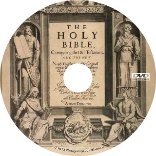 King James Holy Bible 1611 KJV Christian Book on DVD