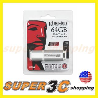 Kingston 64GB DataTraveler Ultimate USB 3 0 Gen 2 Flash Pen Drive