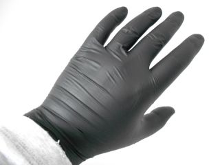 Nitromax Nitrile Exam Gloves, Black, Size XL, 10 boxes, 100 gloves/box