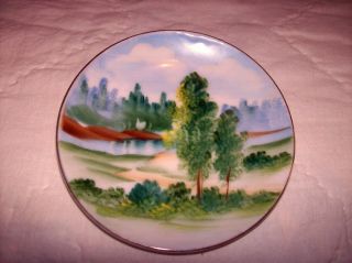 Ucagco Hand Painted Japan 4 inch Miniature Plate