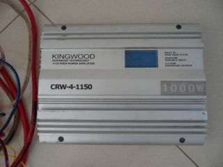 Kingwood CRW 4 1150 1000W 4CH Car Stereo Amplifier
