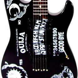 Miniature Guitar Kirk Hammett Metallica Ouija Black
