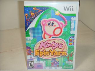 New SEALED Kirbys Epic Yarn Nintendo Wii Game Booklet Case Rated E