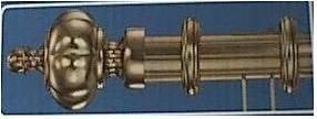 Kirsch Decorative Traverse Rod Antique Brass 100 180