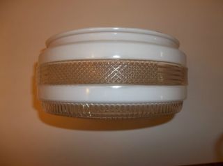 Vintage 1950s Retro Kitchen or Bath Ceiling Light Replacement Glass