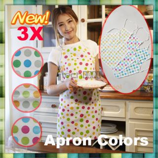 3pcs Kitchen Non Woven Fabric Apron Brand New Colors