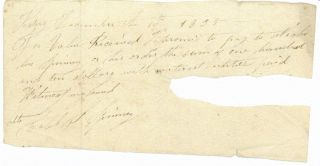 Maine Promissory Note Kittery 1838