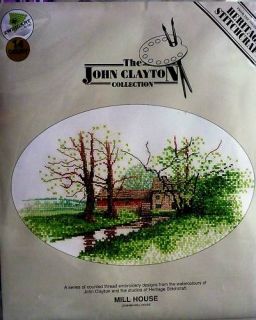 John Clayton Counted Cross Stitch Kit Mill House