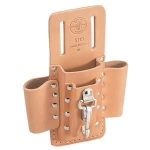 Klein Tools 5119 1 Pocket 3 Loops 1 Knife Snap Tool Pouch Leather