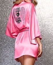 Victorias Secret 2012 New York Fashion Show Pink Satin Robe New with