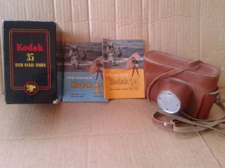 Vintage Kodak 35 mm Film Camera Box Case Manuals