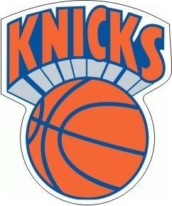 Vintage NBA Knicks Basketball Logo Sticker Decal