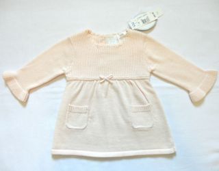 Koala Baby Boutique Baby Girls Sweater Dress Pink Empire Waist Size 3