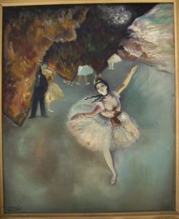 Kovacs F – Vintage Oil Painting Ballet Dancer