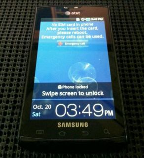 Samsung Galaxy s Captivate SGH i897 16GB Black at T Smartphone