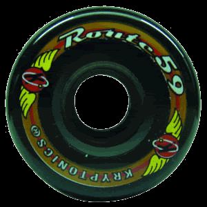 KRYPTONICS ROUTE 59mm 78a Black Skateboard Skate Wheels Skateboards