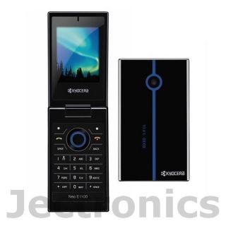 Kyocera Neo E1100 U s Cellular No Contract CDMA Black Flip Camera Cell