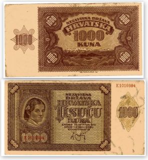 1000 Kuna 1941 WW2 NDH