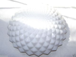 CARNIVAL GLASS COVERED / PUFF   BOX / DISH. Westmoreland Milk Glass