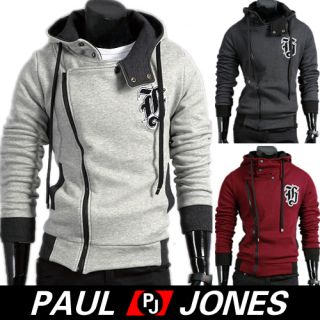 Paul Jones Mens Slim Top Designed Hoodie Jacket Winter Coats XS s M L