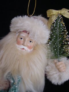 Old World Santa w Tree Ornament Kurt Adler Belsnickle