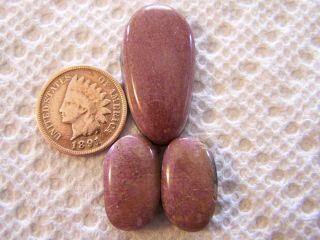 Stichtite Cabochons 36 Carats RARE Purple Freeform Cabs