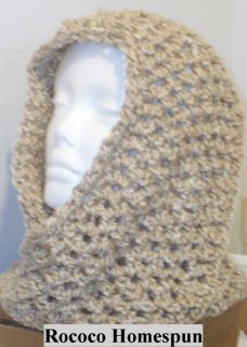 Hand Crocheted Infinity Eternity Scarf Rococo Lion Homespun Yarn
