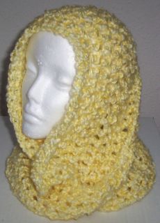 Hand Crocheted Infinity Eternity Scarf Lemonade Lion Homespun Yara