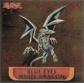 Yu Gi Oh Blue Eyes White Dragon Hologram Sticker