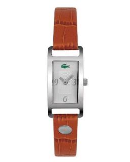 LACOSTE LADIES LAW2000351 INSPIRATION BROWN LEATHER STRAP DESIGNER