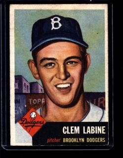 1953 Topps 14 Clem Labine Dodgers EX 31017