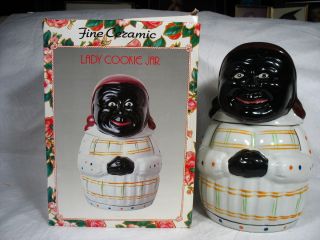 Vintage Aunt Jemima Lady Porcelain Cookie Jar