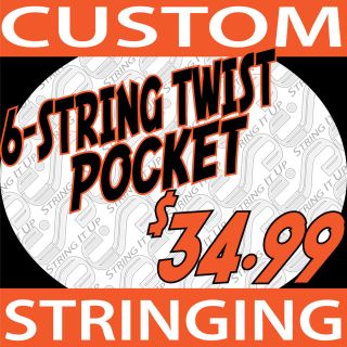Lacrosse Lax 6 String Twist Restring Custom Stringing