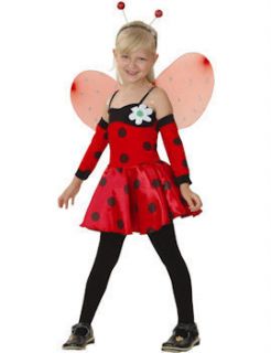 Child Girls Ladybird Costume Age 3 10yrs Fancy Dress Ladybug Insect